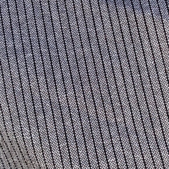 Kenneth Cole Men's Gray Black Pinstripe Button Down - 17 - 32/33 - Picture 8 of 12